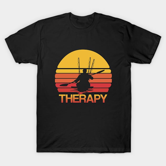 Kayak Fishing - Therapy T-Shirt by Kudostees